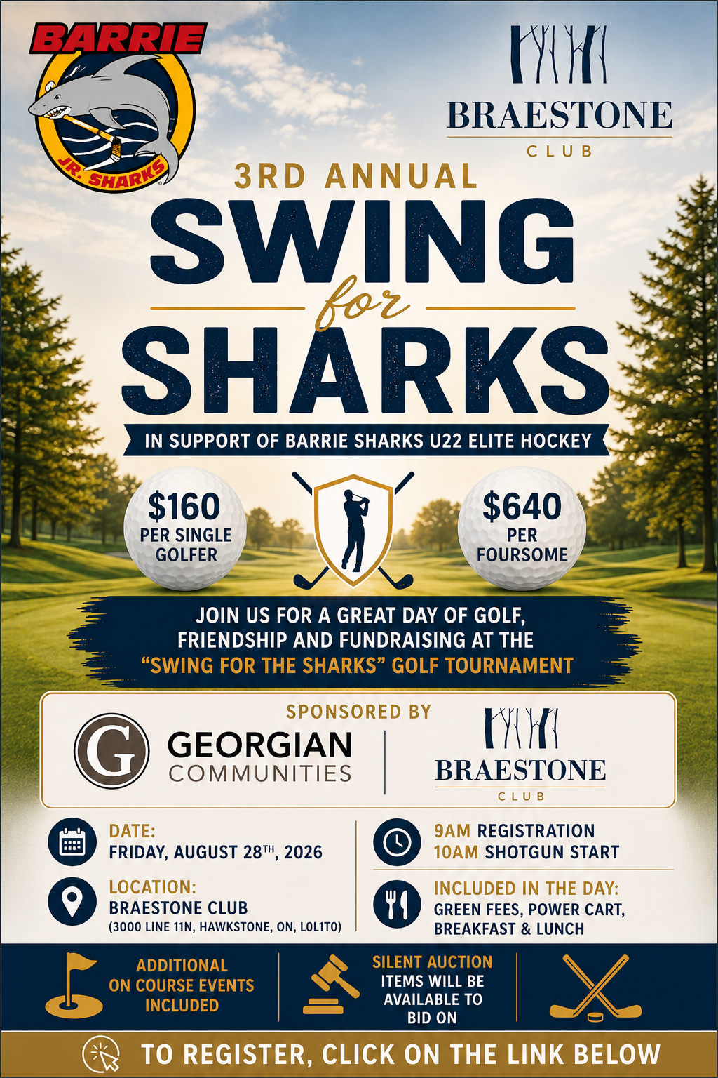 3rd Annual "Swing for the Sharks" Golf Tournament